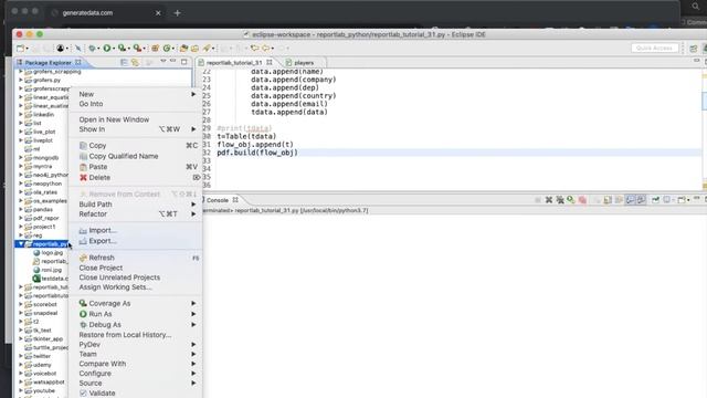 REPORTLAB|REPORTLAB PYTHON TUTORIAL|How To Generate Table In Pdf From CSV File|PART:31 смотреть онлайн