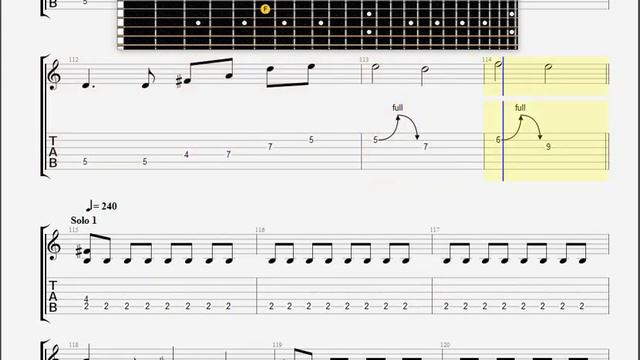 Aria Ballada o Drevnerusskom Voine GUITAR 2 TABLATURE смотреть онлайн