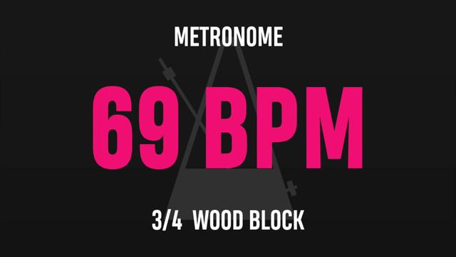 69 BPM 3/4 - Best Metronome (Sound : Wood block) смотреть онлайн
