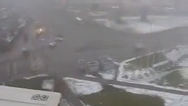 Зимний туман в Москве 7 Января 2014 года смотреть онлайн