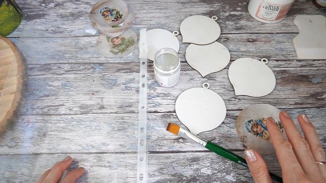 Елочные игрушки в ВИНТАЖНОМ стиле своими руками / Новогодние игрушки/Christmas Toys