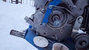 замена шкива на редуктор мотоблока Нева мб-23 Yamaha 300