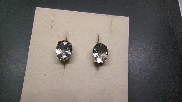 Серьги. Натуральный празиолит. Серебро 925. С8966 смотреть онлайн