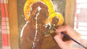 Реставрация иконы. Восстановление левкаса.