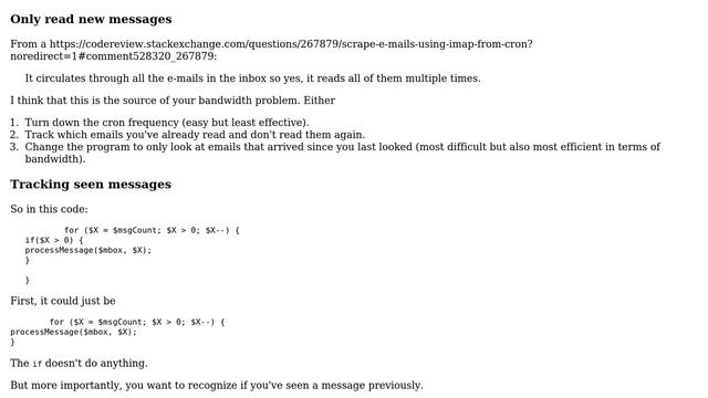 Code Review: Scrape E-Mails using IMAP from cron (2 Solutions!!) смотреть онлайн