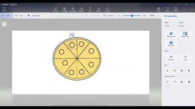 how to make a pizza on paint 3D смотреть онлайн