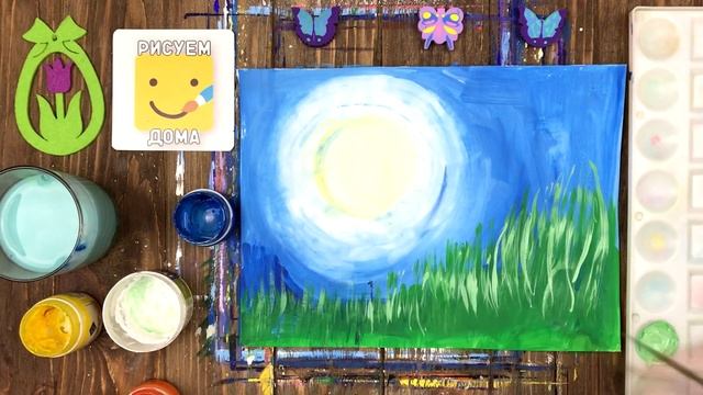Как нарисовать ЦВЕТЫ просто/ Урок рисования для детей 1 класс/ Рисуем дома смотреть онлайн