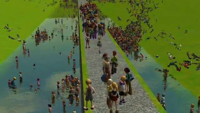 ★EXTREME! PEEP BOWLING! - 3,000 Peeps + 500 MPH = FUN - RollerCoaster Tycoon 3 смотреть онлайн