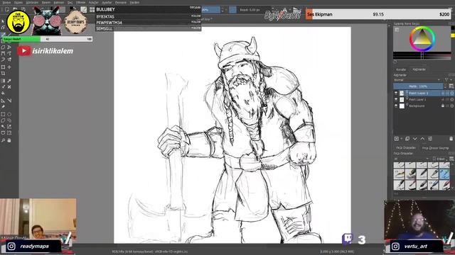 Dwarf Sketch (Krita) смотреть онлайн