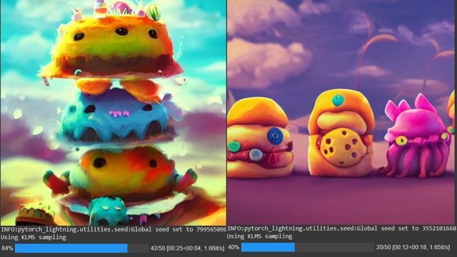Hunting Cute Monsters - Concept Art Using Stable Diffusion смотреть онлайн