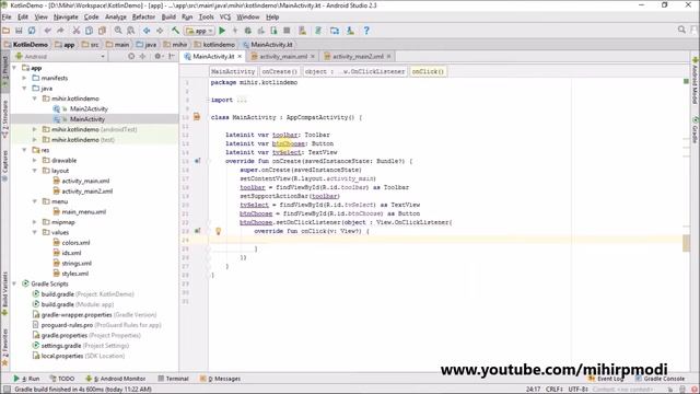 #61 Kotlin Android Tutorial | Send data back to parent Activity смотреть онлайн