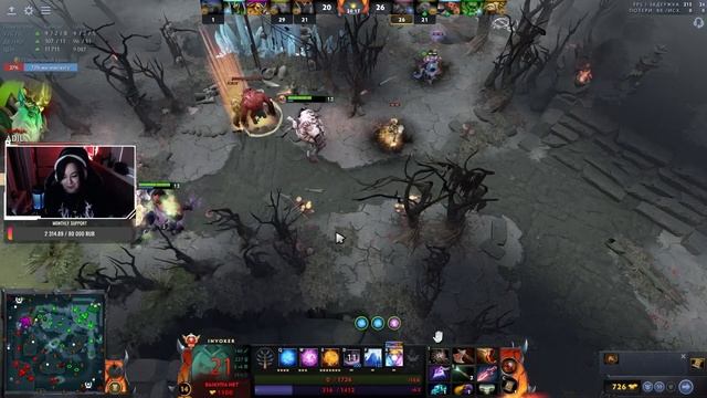 INVOKERGIRL В ОЧЕНЬ ПОТНОЙ ИГРЕ НА ИНВОКЕРЕ! / INVOKER DOTA 2 смотреть онлайн