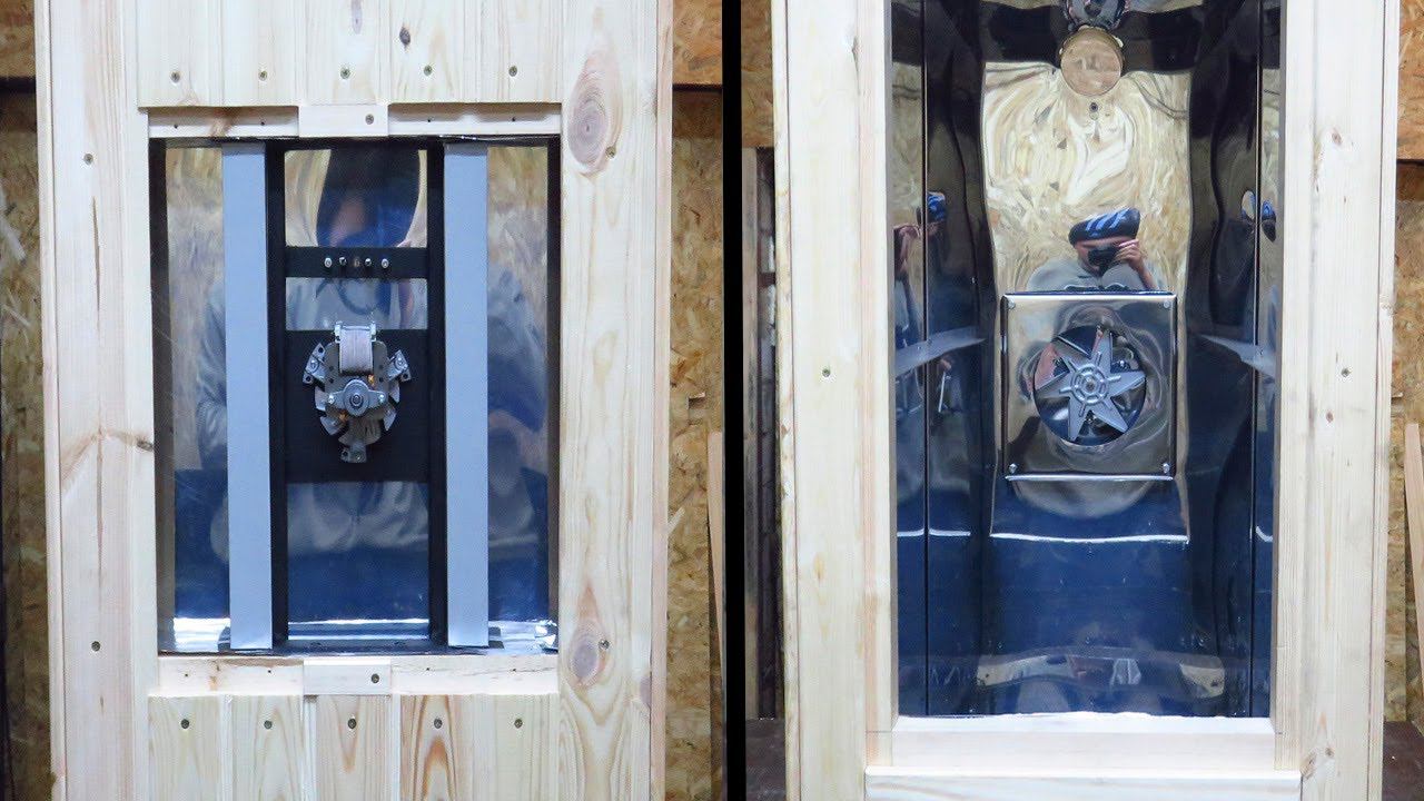 Установка ТЭН и вентилятора конвекции в коптильню смотреть онлайн