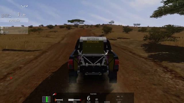 Assetto Corsa Gameplay Rally Kenya Kajiado Stage With Toyota Hilux Dakar смотреть онлайн