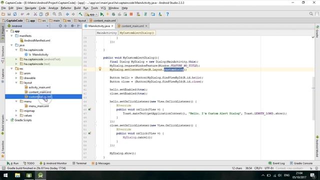 Create Popup Custom Dialog With Image and Button Android Tutorials смотреть онлайн