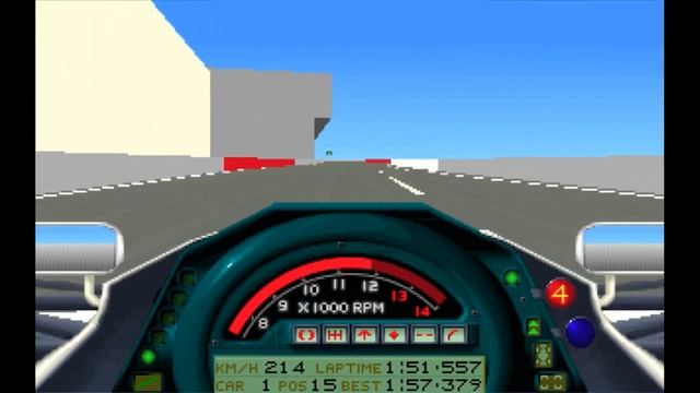 Formula One Grand Prix (1992) MS-DOS, MicroPose Monaco Gameplay HD смотреть онлайн