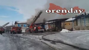 В Оренбурге на Кавказской Загорелся Хладокомбинат