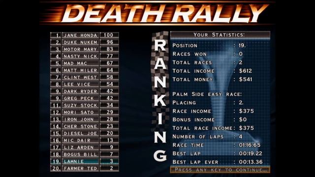 Random DOS Game Show #253: Death Rally (1996) смотреть онлайн