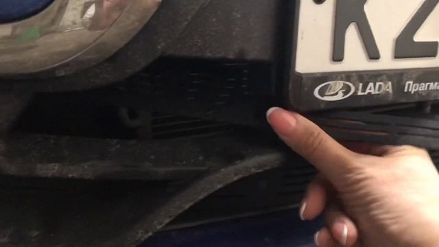 Lada Granta fl 2021 lux prestige Установка сетки в бампер смотреть онлайн