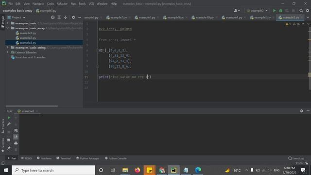 2D Array + points in Python ! смотреть онлайн