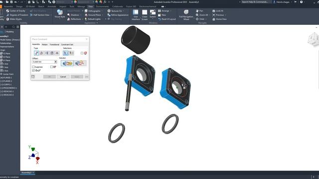 Autodesk Inventor Tutorial - Montagem Básica para Iniciantes смотреть онлайн