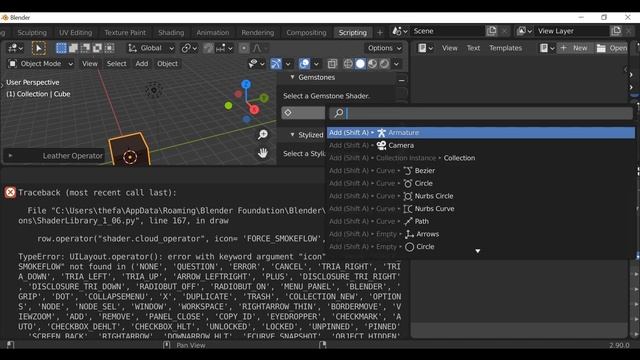 Blender Python Tutorial : Read an Error Message and how to Fix it [learn python for beginners] смотреть онлайн