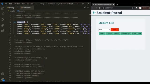 forEach() method on Array in JavaScript | Array methods | JavaScript смотреть онлайн