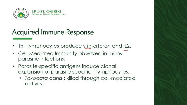1B Immunology of Parasitic Infections смотреть онлайн