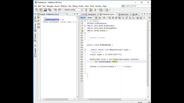 Pertemuan 10 Lanjutan: Menjadikan 2 digit dibelakang koma menggunakan BigDecimal di Java Netbeans смотреть онлайн
