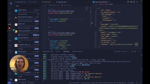 Build a ? Chat App with FastAPI and React JS (? Discord Clone) смотреть онлайн