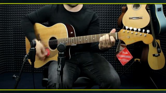 Электро-акустическая гитара Fender Sonoran SCE Natural V2 смотреть онлайн