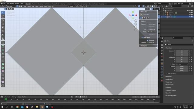 Create Vertex at the Intersection of Two Edges | Blender Tutorial смотреть онлайн