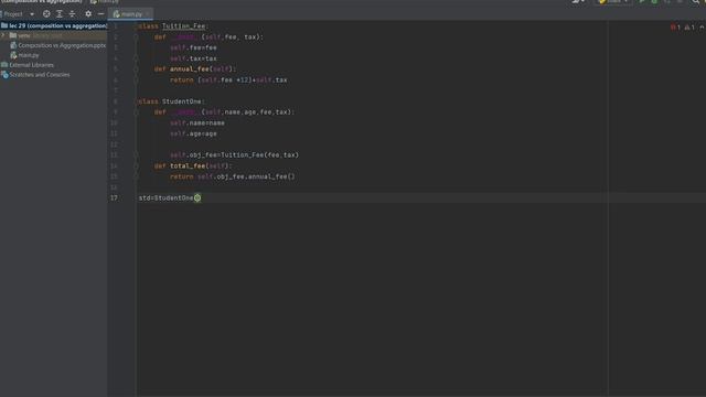 Composition and Aggregation in Python смотреть онлайн