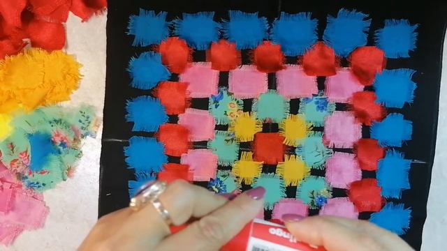 Самый ленивый БАБУШКИН КВАДРАТ. Шью простейшую сумку-шедевр))) . смотреть онлайн