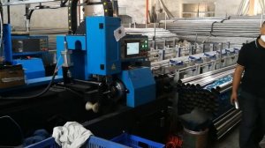 [Лазерный станок LX] Станок для лазерной резки круглых труб, автоматическая загрузка и прямая резка