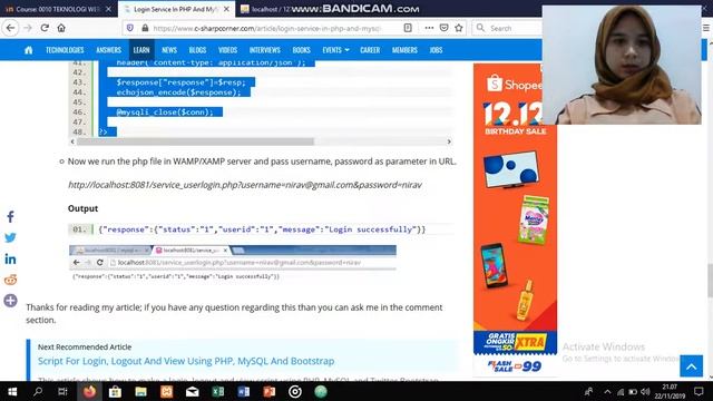 pertemuan10 login service user php dan postman UBSI InggitApriliaS смотреть онлайн