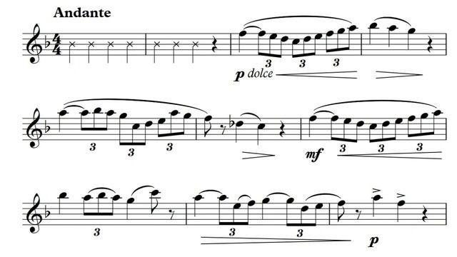 G.Gariboldi op.131 etude for Flute & Piano accompaniment No.5 F major смотреть онлайн