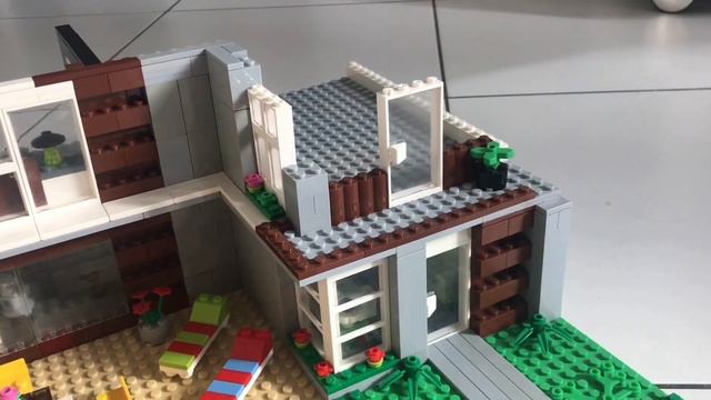 HOW TO BUILD A LEGO MODERN HOUSE - LEGO TUTORIAL смотреть онлайн