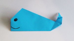 Кит из бумаги.Оригами.