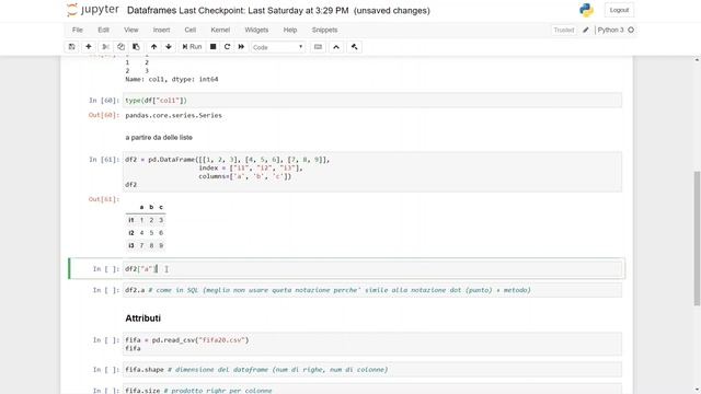 10 - Python e Pandas: Intro sui Dataframes смотреть онлайн