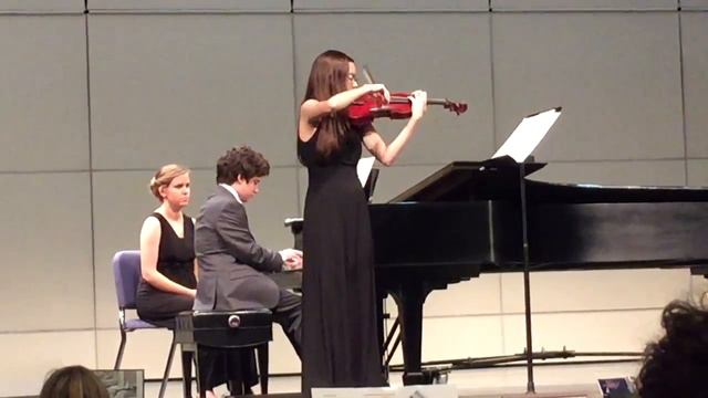 Noah Shafner Accompanies Nicole S. On Sonata In G Minor (Allegro Vivo) By Debussy