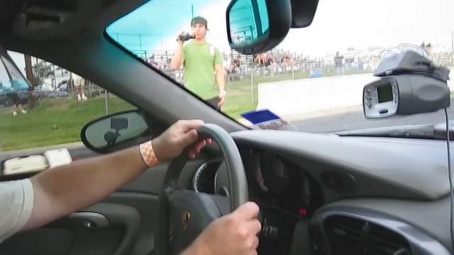 Porsche 996 Turbo vs. Nissan GTR (in car) смотреть онлайн