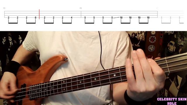 Celebrity Skin by Hole - Bass Cover with Tabs Play-Along смотреть онлайн