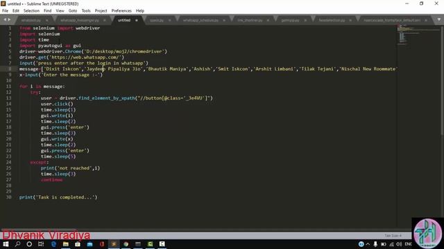 Whatsapp Automation using python complete source code | Automate your whatsapp using python script смотреть онлайн