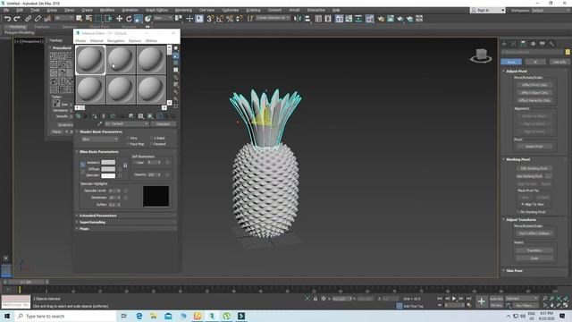 Pineapple modeling tutorial смотреть онлайн