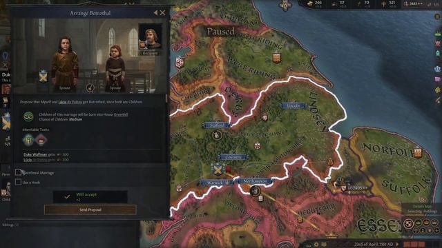 Let's Play Crusader Kings III - England 1066 - Episode 14 смотреть онлайн