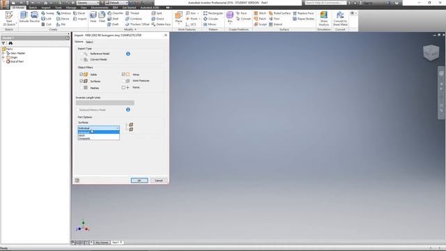 Importing STEP files | Autodesk Inventor смотреть онлайн