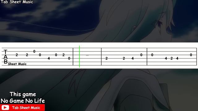 No Game No Life OP - This Game Guitar Tutorial смотреть онлайн