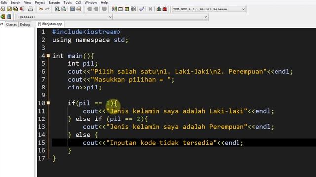 C++ 14 | If - Else If - Else | Belajar Pemrograman C++ смотреть онлайн