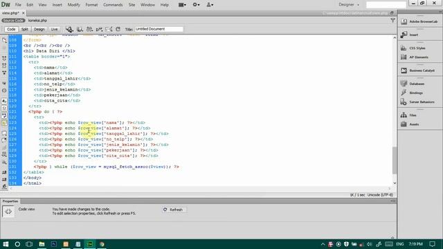 Membuat CRUD dengan dreamweaver dan bootstrap #1 смотреть онлайн